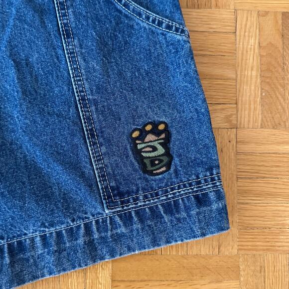 Vintage 90s Jordache Baggy Denim Carpenter Shorts JNCO Style - Picture 3 of 4